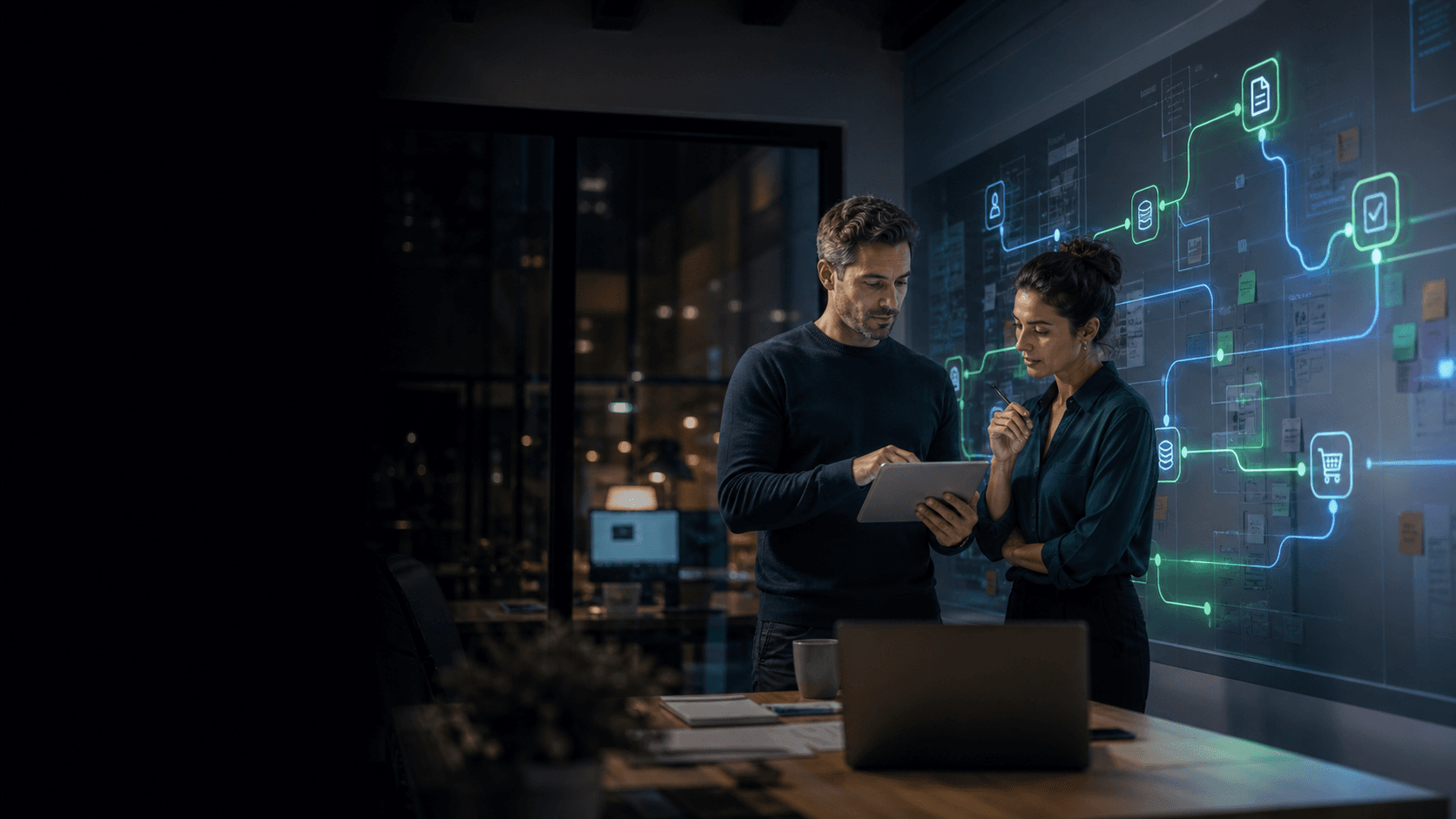 A business owner and consultant turning a complicated workflow into a clearer system